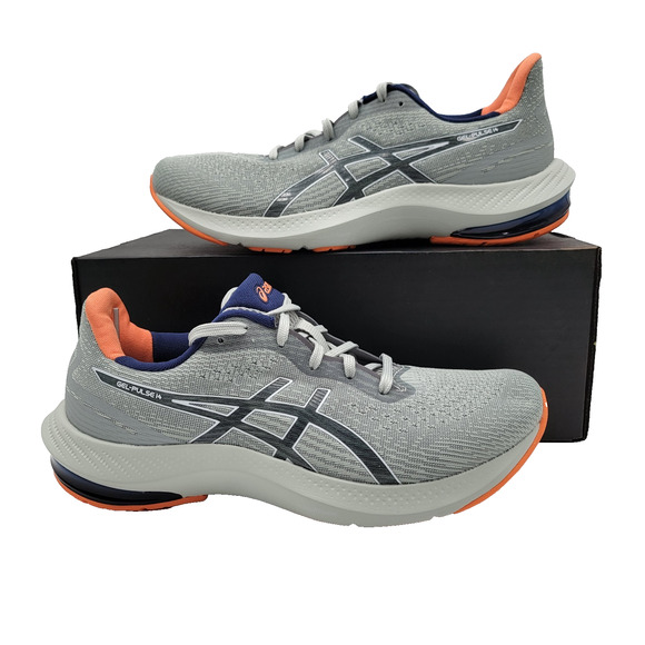 Mens ASICS Gel Pulse 14 Light Sage Orange Sz 8 NIB Running Shoe Lightweight - Picture 1 of 10